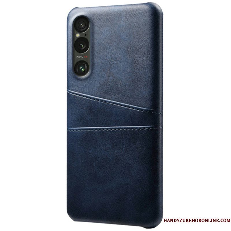 Hoesje Sony Xperia 1 Vii Kaarthouder Met Leerlook