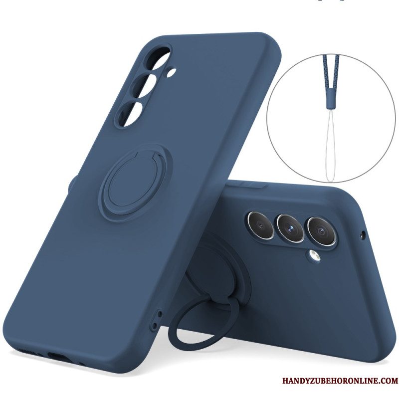 Hoesje Voor Samsung Galaxy A17 4g / 5g Siliconen Met Ringhouder