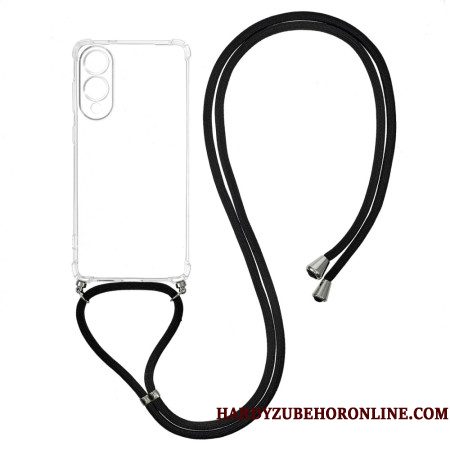 Hoesje Voor Samsung Galaxy S25 5g Edge Transparant Koord