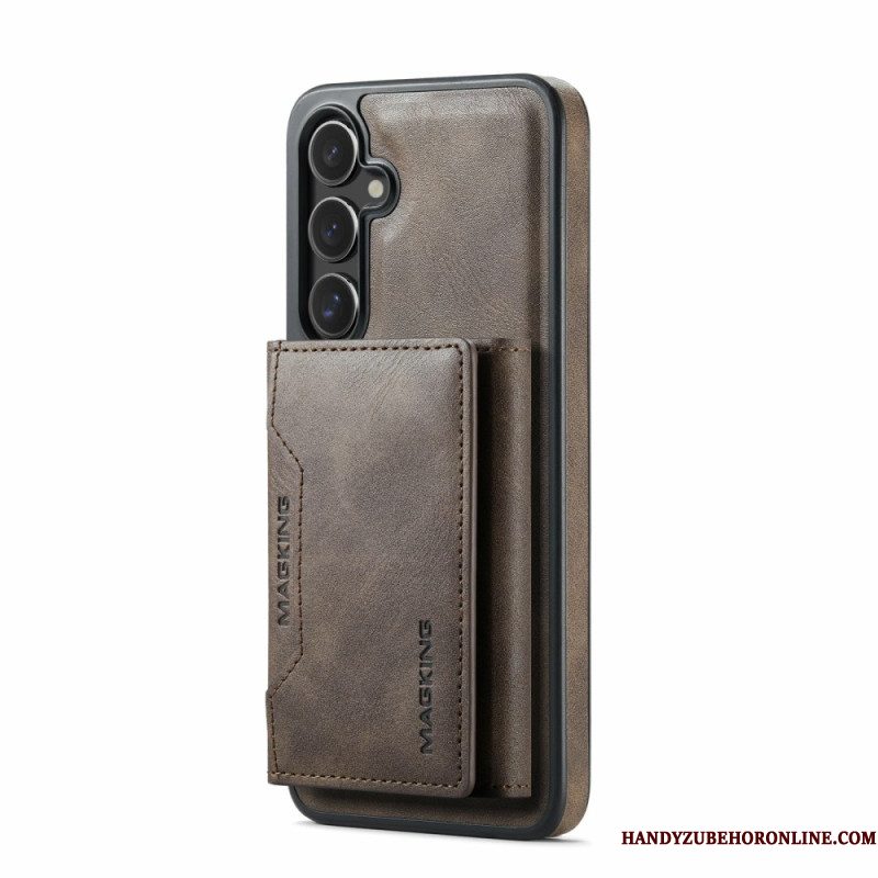 Hoesje Voor Samsung Galaxy S25 Fe Magsafe Compatibel Magking Afneembare Portemonnee