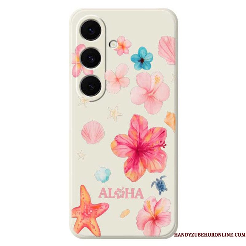 Hoesje Voor Samsung Galaxy S25 Fe Siliconen Met Bloemenprint