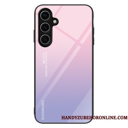 Hoesje Voor Samsung Galaxy S25 Plus 5g Roze En Paarse Gradient Van Gehard Glas