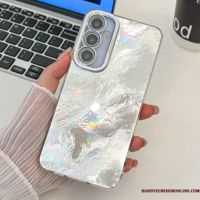 Hoesje Voor Samsung Galaxy S25 Plus 5g Variatie Met Metallic Effect En Lens Beschermer