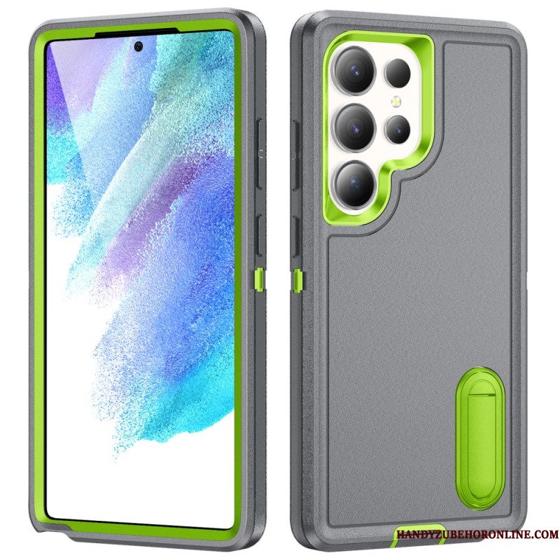 Hoesje Voor Samsung Galaxy S25 Ultra 5g 3-in-1 Bescherming Met Standaard