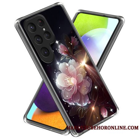 Hoesje Voor Samsung Galaxy S25 Ultra 5g Roze Bloem