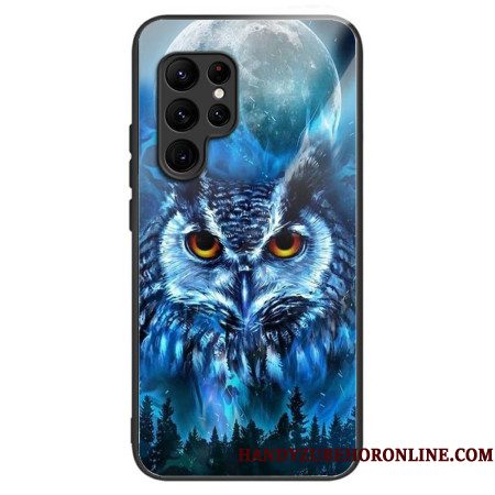 Hoesje Voor Samsung Galaxy S25 Ultra 5g Uil En Maan Van Gehard Glas