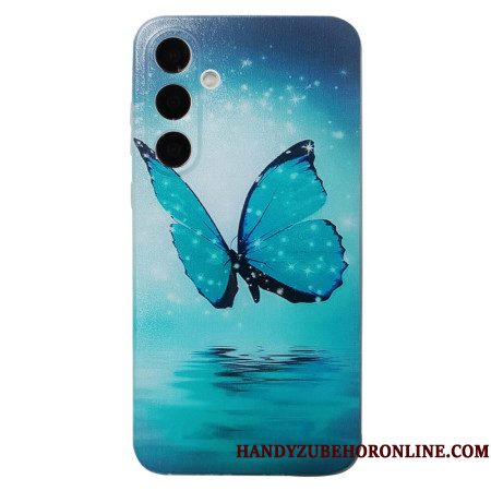 Hoesje Voor Samsung Galaxy S26 Blauwe Vlinder