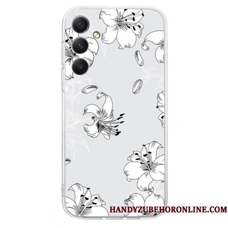 Hoesje Voor Samsung Galaxy S26 Witte Bloemen