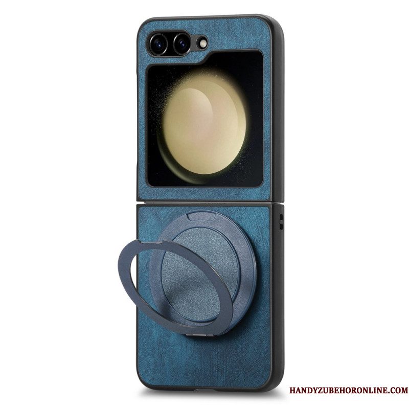 Hoesje Voor Samsung Galaxy Z Flip 7 Fe Suède-effect Met Draaibare Standaard