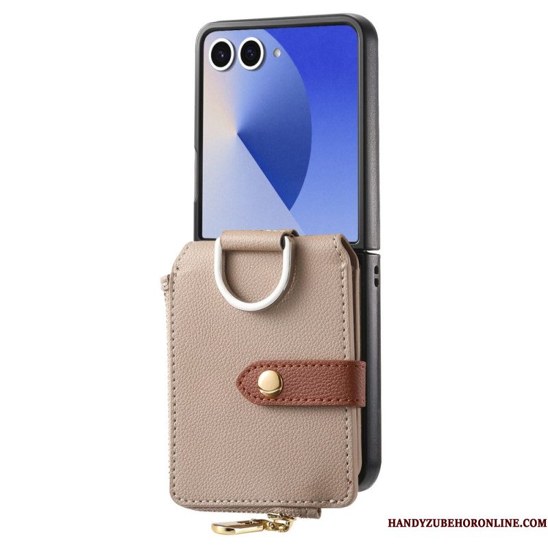 Hoesje Voor Samsung Galaxy Z Flip 7 Muntportemonnee En Ringhouder