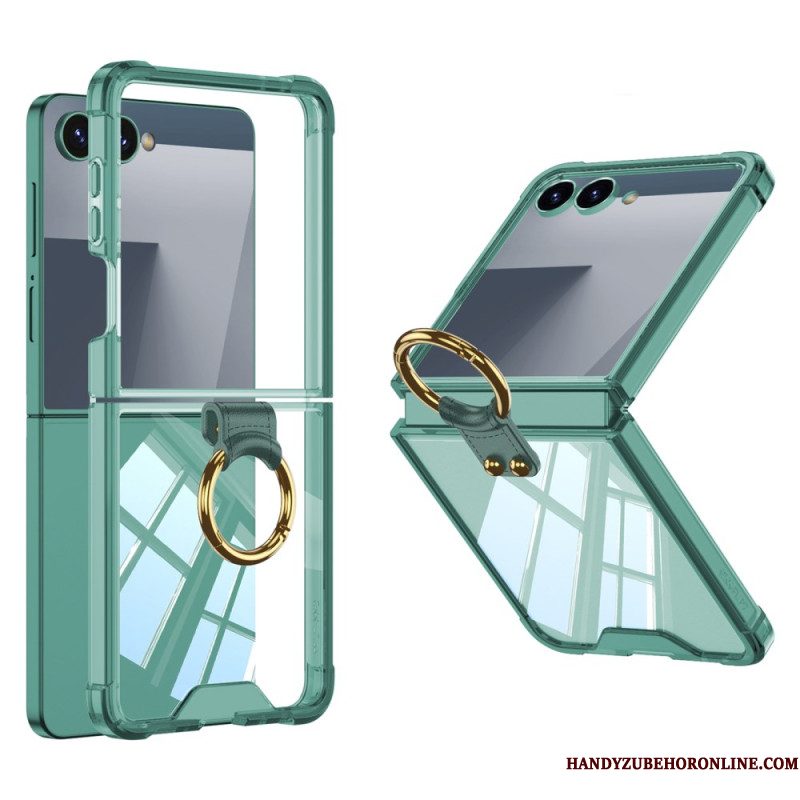 Hoesje Voor Samsung Galaxy Z Flip 7 Ringhouder En Schokbestendige Bescherming
