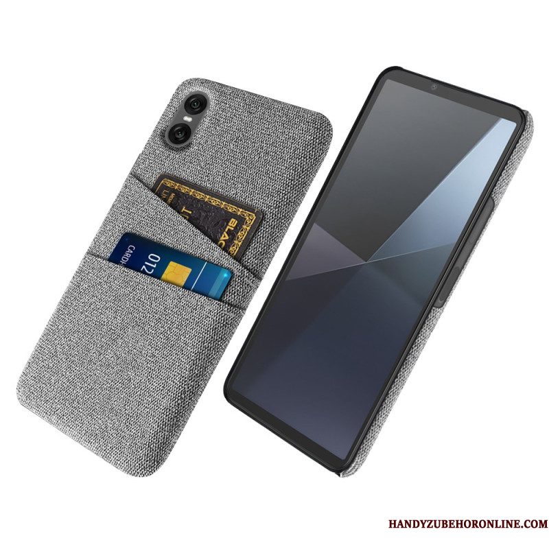 Hoesje Voor Sony Xperia 10 Vii Stoffen Kaarthouder