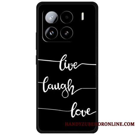 Hoesje Voor Xiaomi 15 Pro Schokbestendig Tpu-printpatroon - Leef Lach Heb Lief