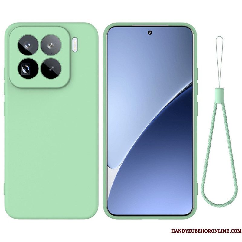 Hoesje Voor Xiaomi 15 Pro Sleutelkoord Van Vloeibare Siliconen