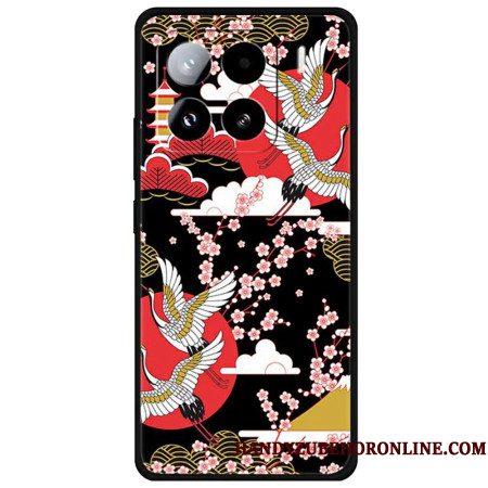 Hoesje Voor Xiaomi 15 Pro Vier Kraanvogels In Vlucht