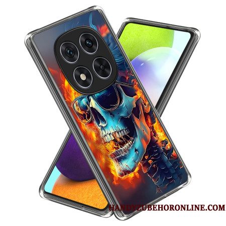 Hoesje Voor Xiaomi Redmi Note 14 Pro 4g Vlammende Schedel