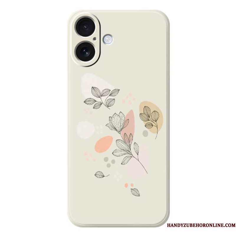 Hoesje Voor iPhone 17 Getekende Bladeren