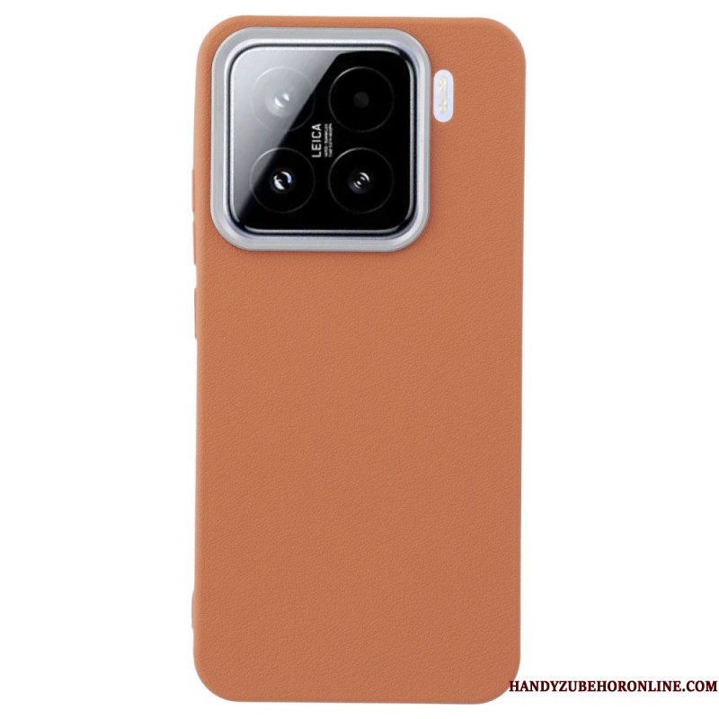Hoesje Xiaomi 15 Pro Imitatieleer Textuur Bescherming Hoesje
