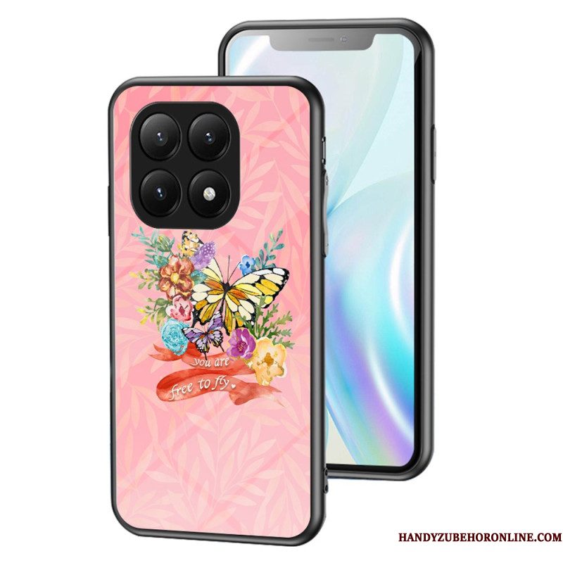 Hoesje Xiaomi 15t Pro Vlinders Van Gehard Glas
