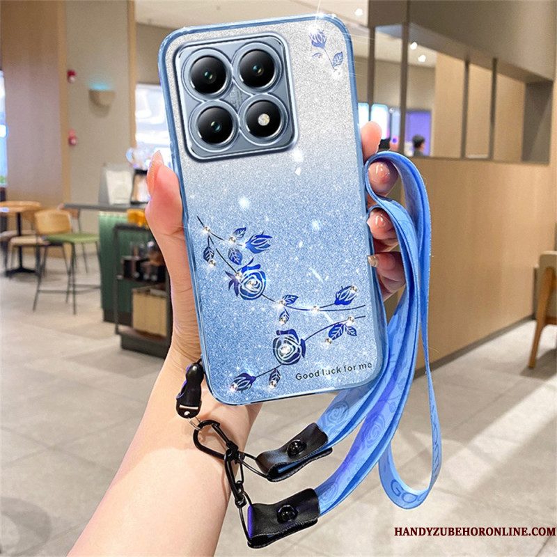 Hoesje Xiaomi 15t Strass Bandje Kadem Bescherming Hoesje