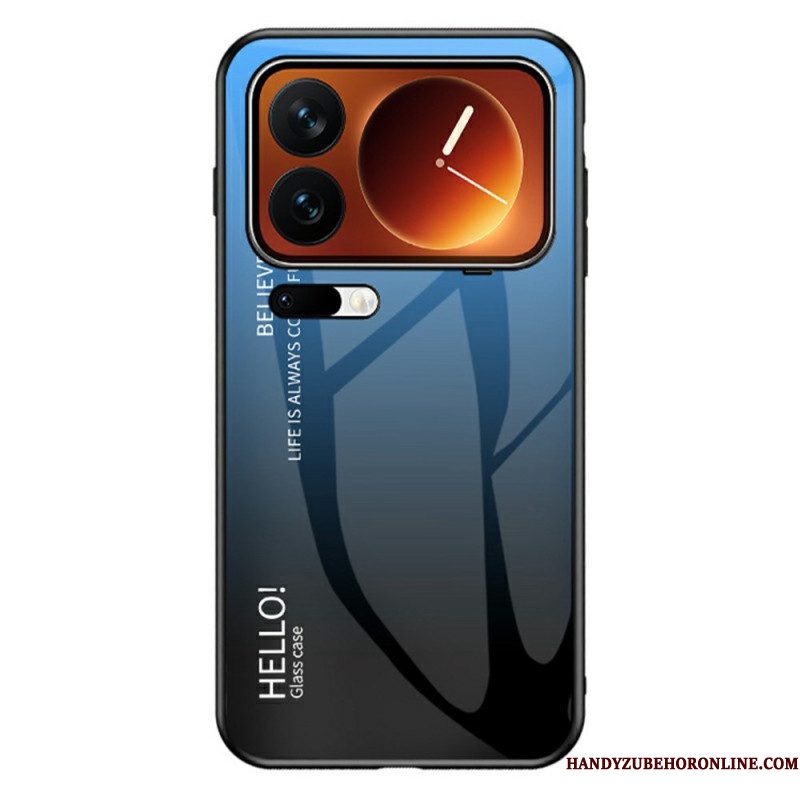 Hoesje Xiaomi 17 Pro Max Gehard Glas Met Hello-logo