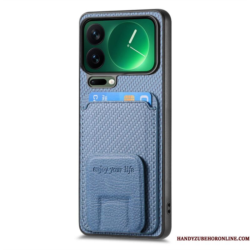 Hoesje Xiaomi 17 Pro Max Kaarthouder En Standaard Bescherming Hoesje