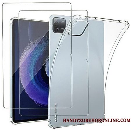 Hoesje Xiaomi Pad 6 Transparante Screenprotector Van Gehard Glas