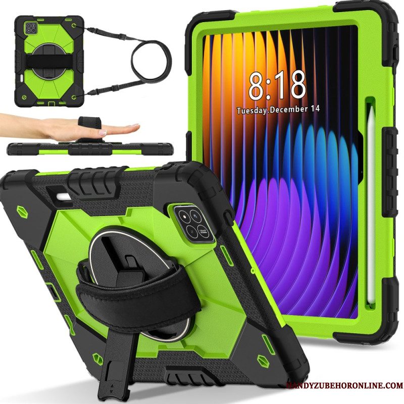Hoesje Xiaomi Pad 7 / 7 Pro Volledige Bescherming Met Schouderband