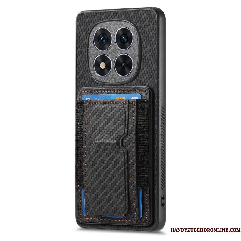 Hoesje Xiaomi Redmi Note 14 Pro 5g Koolstofvezel Standaard En Kaarthouder