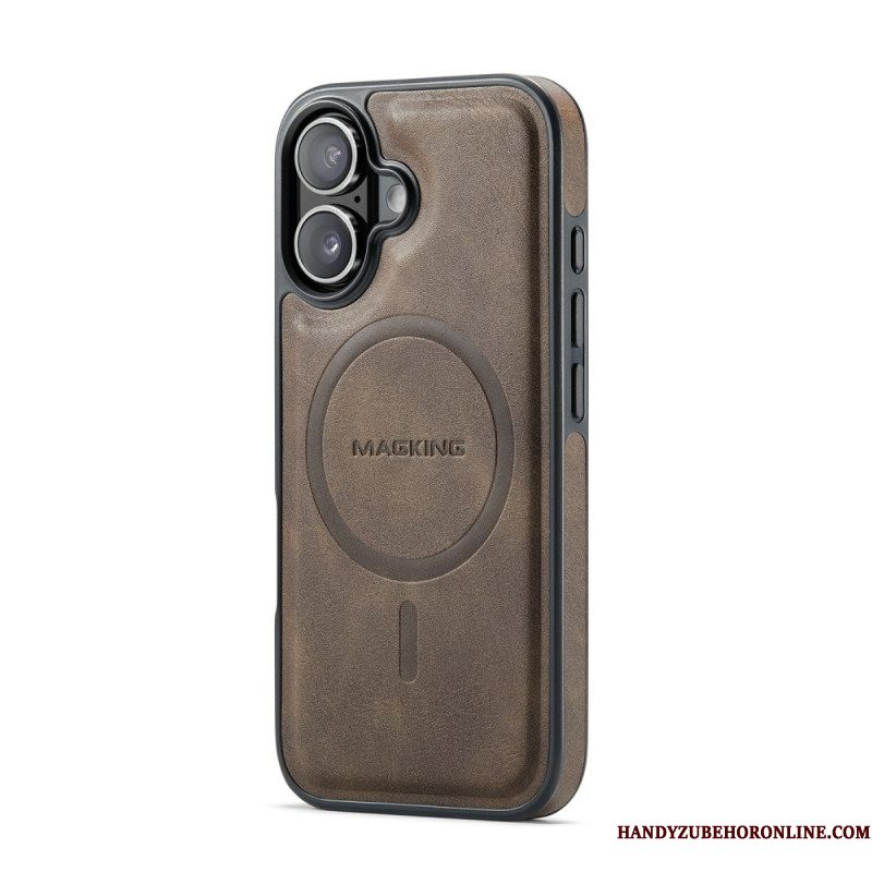 Hoesje iPhone 17 Magsafe Compatibel Met Premium Leerlook