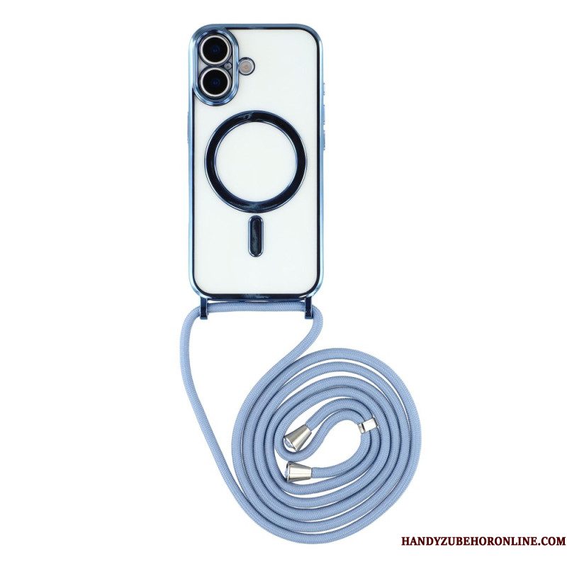 Hoesje iPhone 17 Magsafe-compatibel Transparant Hoesje Met Koord