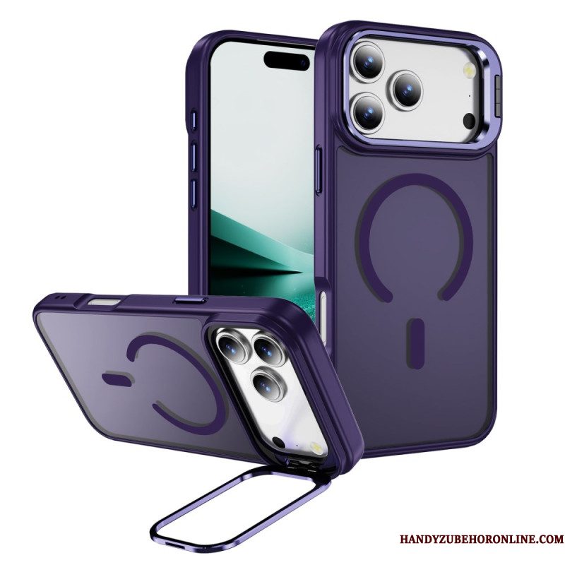 Hoesje iPhone 17 Pro Magnetisch Met Lenshouder Bescherming Hoesje