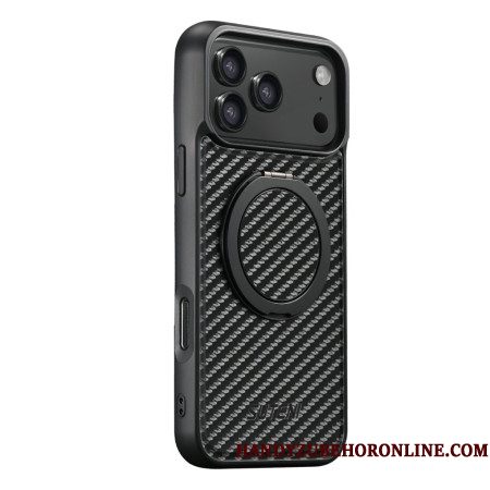 Hoesje iPhone 17 Pro Magsafe Draaibare Houder En Koolstofvezel