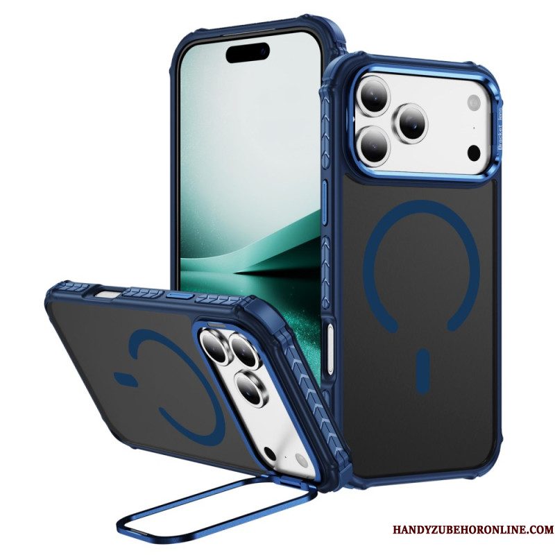 Hoesje iPhone 17 Pro Max Compatibele Magsafe Lenshouder Zwart Bescherming Hoesje