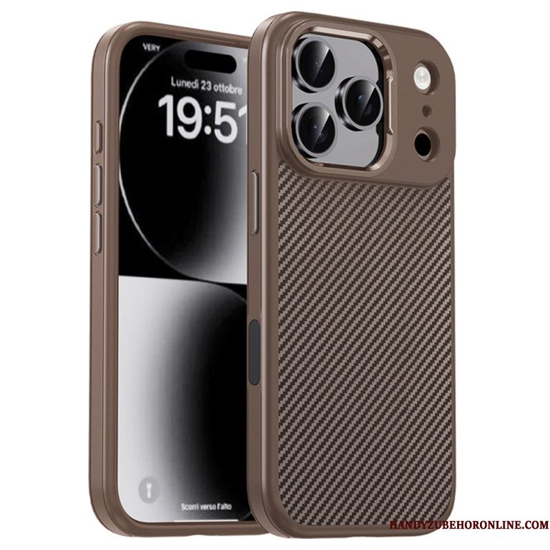 Hoesje iPhone 17 Pro Max Ipaky Koolstofvezel
