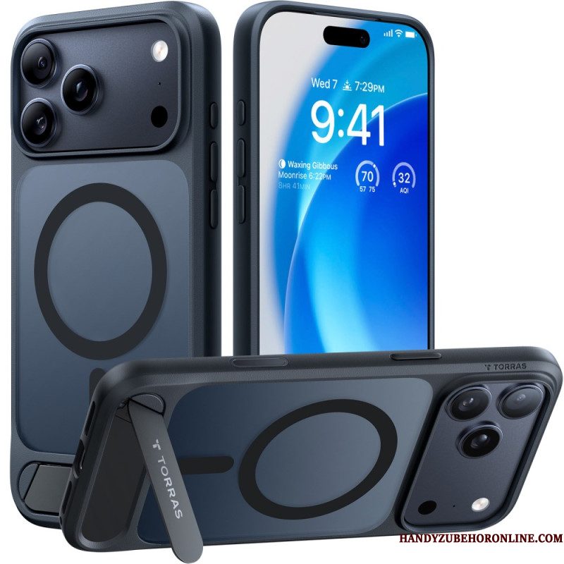 Hoesje iPhone 17 Pro Max Magsafe Premium-design Met Geïntegreerde Standaard