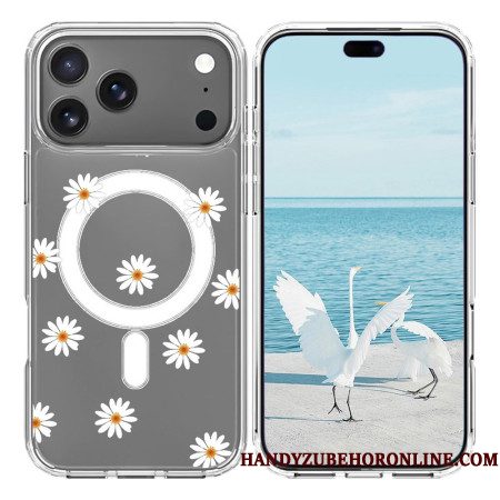 Hoesje iPhone 17 Pro Max Magsafe-compatibele Madeliefjes
