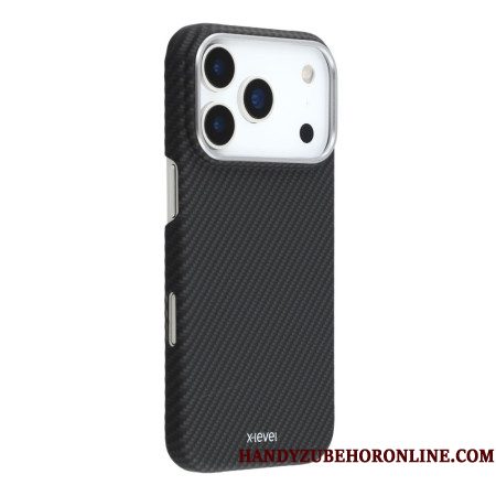 Hoesje iPhone 17 Pro Max X-level Koolstoftextuur Bescherming Hoesje