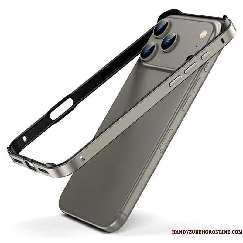 Hoesje iPhone 17 Pro Metalen Bumper Bescherming Hoesje