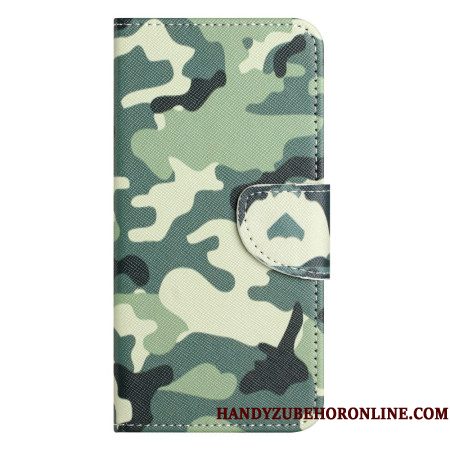 Leren Hoesje Samsung Galaxy A17 4g / 5g Camouflage