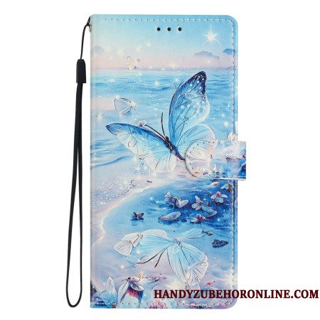 Leren Hoesje Samsung Galaxy A17 4g / 5g Oceaanvlinder