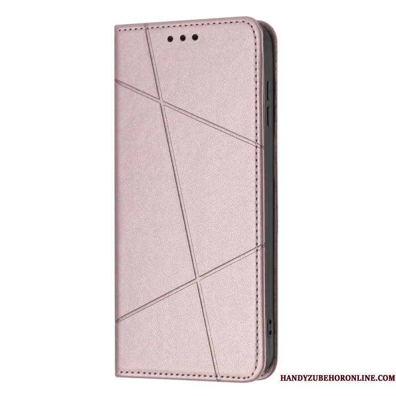 Leren Hoesje Samsung Galaxy A17 4g / 5g Strepen Bescherming Hoesje