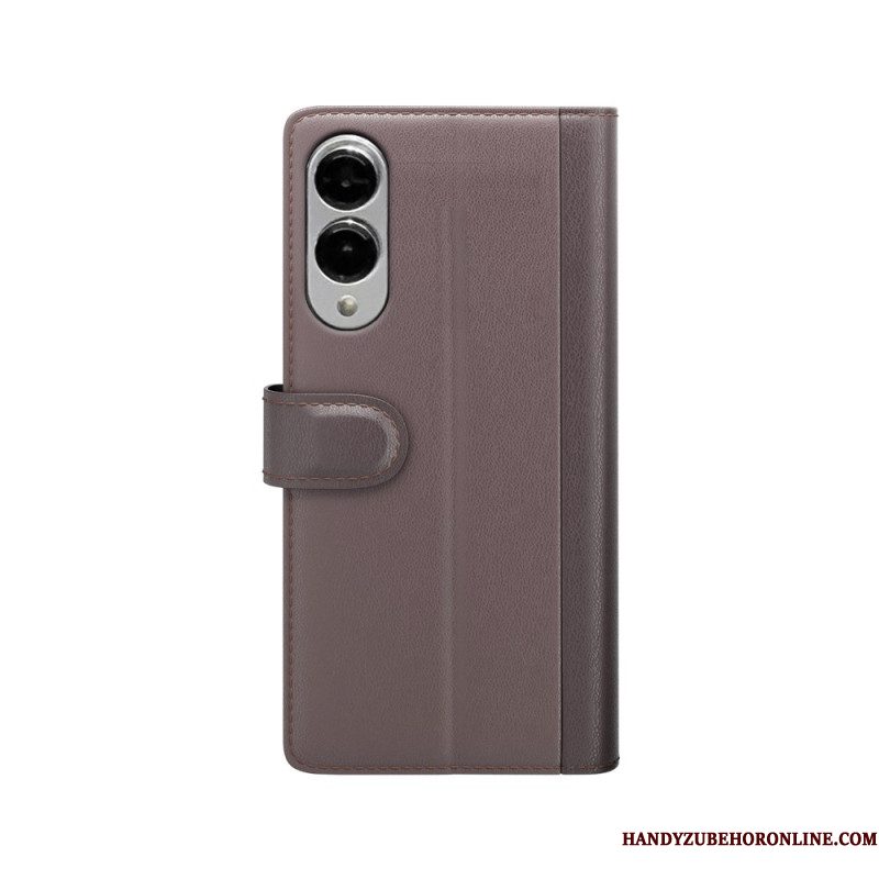Leren Hoesje Samsung Galaxy S25 5g Edge Echt Leer