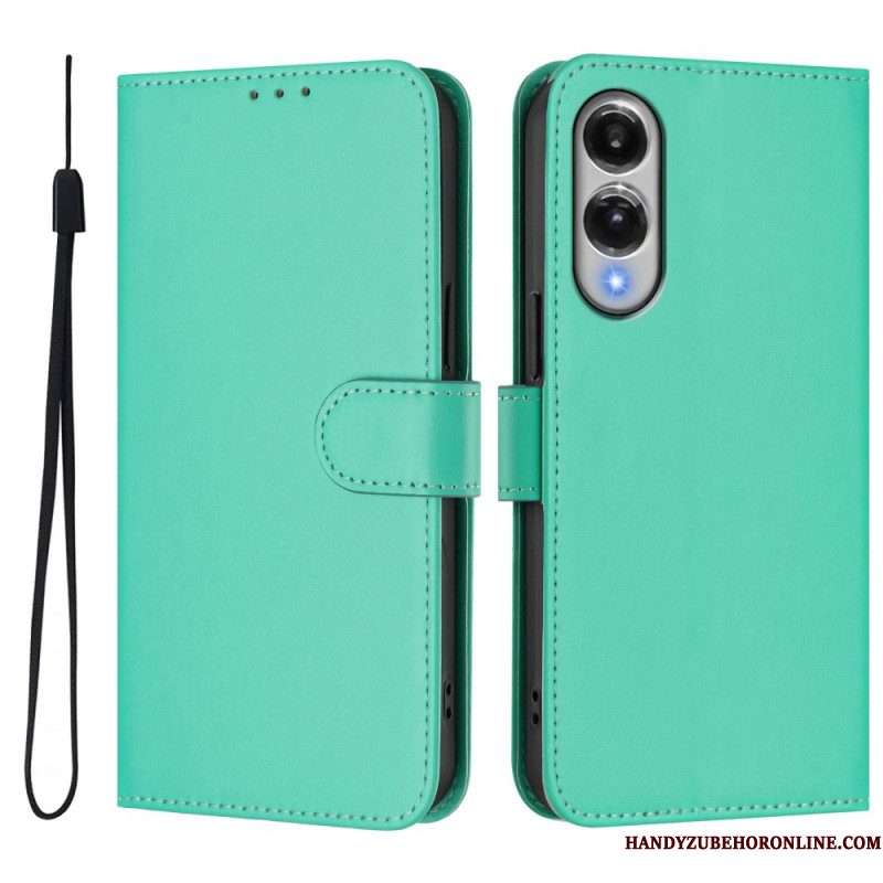 Leren Hoesje Samsung Galaxy S25 5g Edge Monochroom