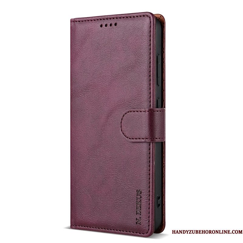 Leren Hoesje Samsung Galaxy S25 5g Lcimeeke Bescherming Hoesje