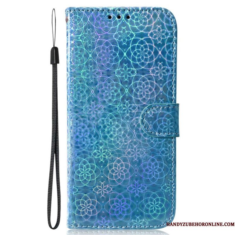 Leren Hoesje Samsung Galaxy S25 Fe Discostijl Bescherming Hoesje