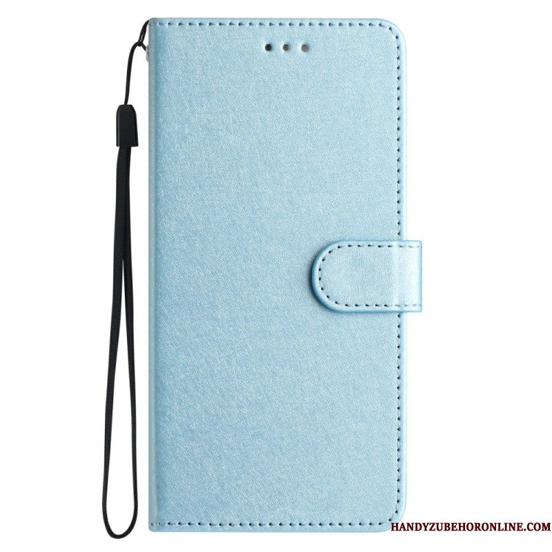 Leren Hoesje Samsung Galaxy S25 Fe Zijdetextuur