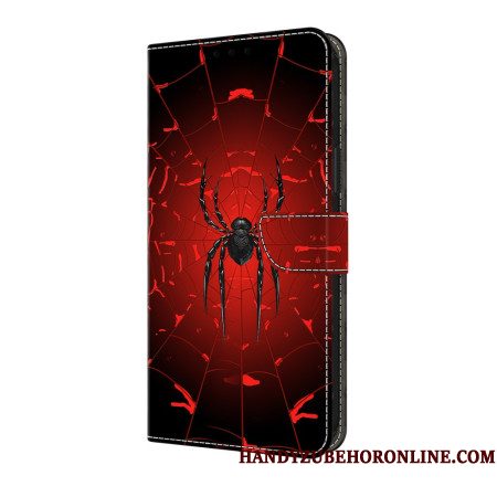Leren Hoesje Samsung Galaxy S25 Fe Zwarte Spin Bescherming Hoesje