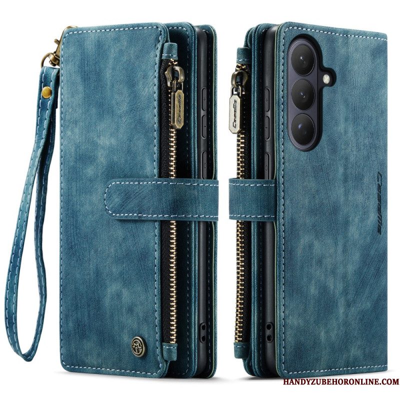 Leren Hoesje Samsung Galaxy S26 Caseme Suède-effect Bescherming Hoesje