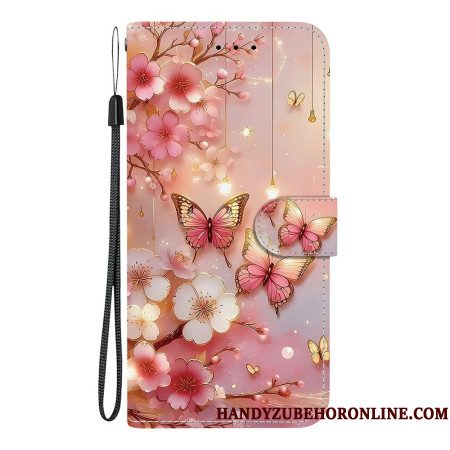 Leren Hoesje Samsung Galaxy S26 Lantaarnvlinders